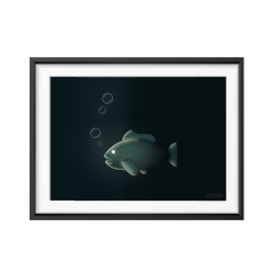Deep Sea Fish Artwork